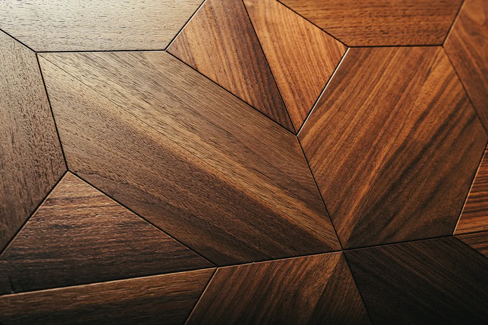 Modulo geometrico in rovere a disegno stellare