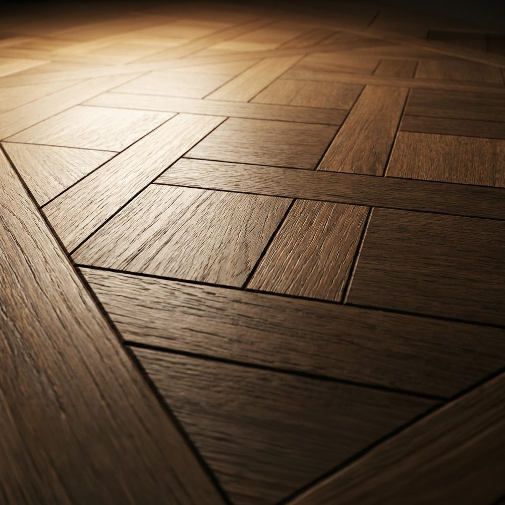 Pannello Versailles in rovere, dettaglio del modulo intrecciato
