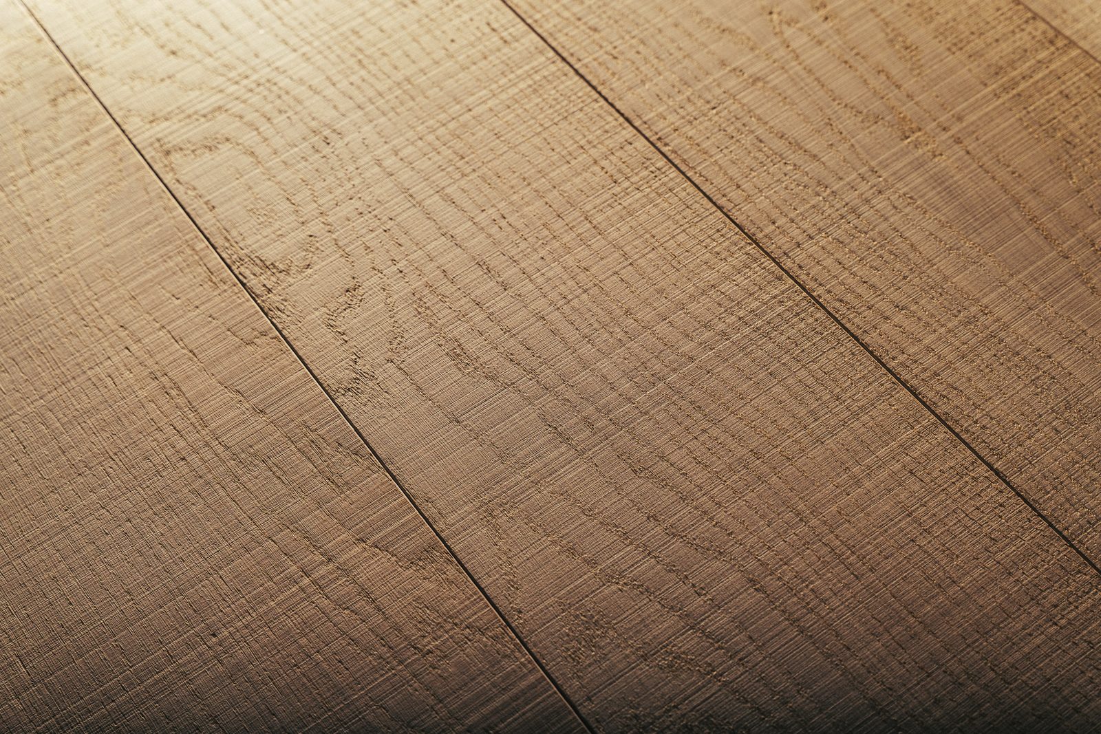 Plance di parquet in rovere naturale a posa lineare